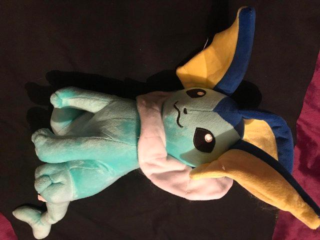 Preview of the first image of Pokemon Plush Eevee Doll (Vaporeon) 30cm.