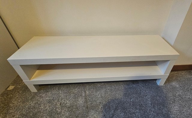 Image 2 of IKEA LACKTV bench, white. 120x35x36 cm.