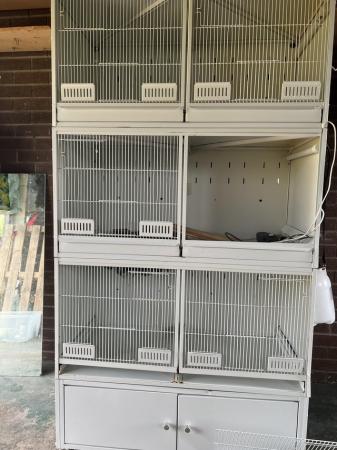 Image 3 of Pet-shop 3 tier metal cage suitable for finches and budgies