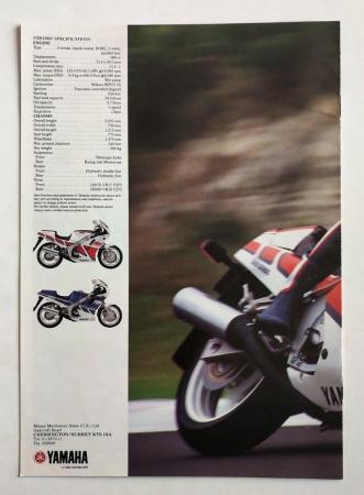 Image 2 of Yamaha FZR1000 UK Sales Brochure