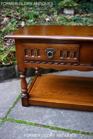 Image 87 of OLD CHARM LIGHT OAK TWO DRAWER COFFEE TABLE TV MEDIA STAND