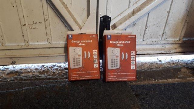 Preview of the first image of Two Garage/Shed Alarms-unused..