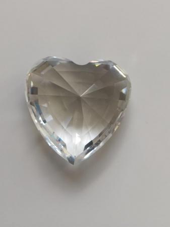 Image 2 of Swarovski Clear Crystal Heart