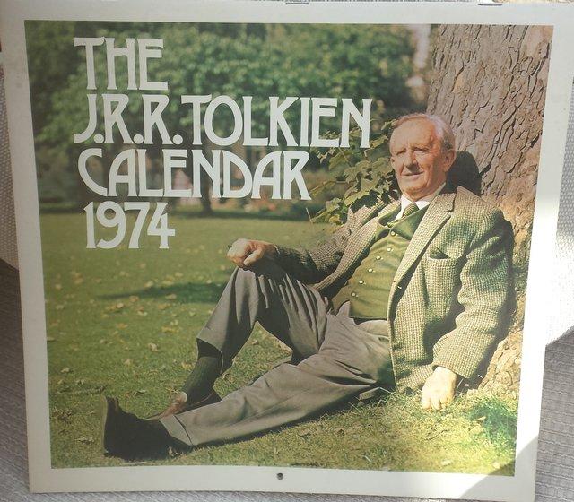 Preview of the first image of J.R.R. Tolkien calendar for 1974.