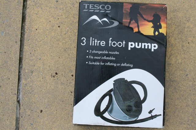 Image 1 of 3 litre air pump for airbeds, inflatable boat, footballs etc