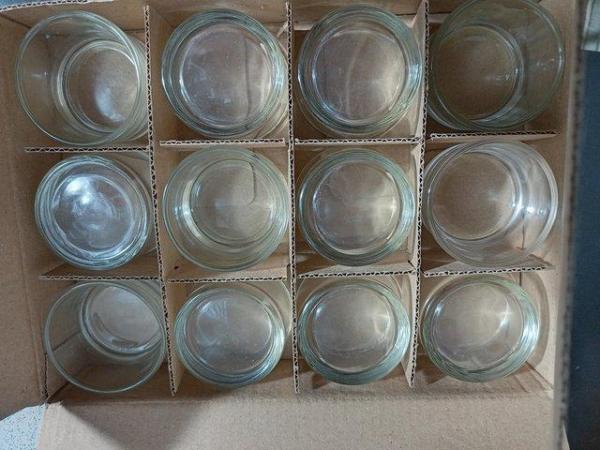 Image 1 of Tea lights glass and travel candles glass New