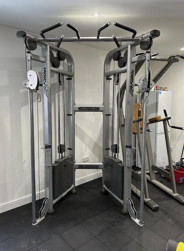 Preview of the first image of Life Fitness Cable Crossover Dual Adjustable Pulley Machine.