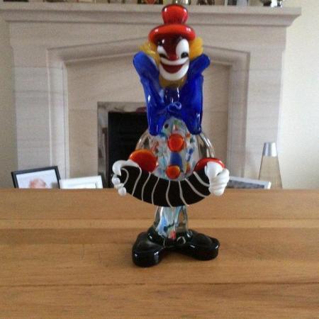 Image 1 of Murano Glass Clown Figurine Purchased in Venice in 1972