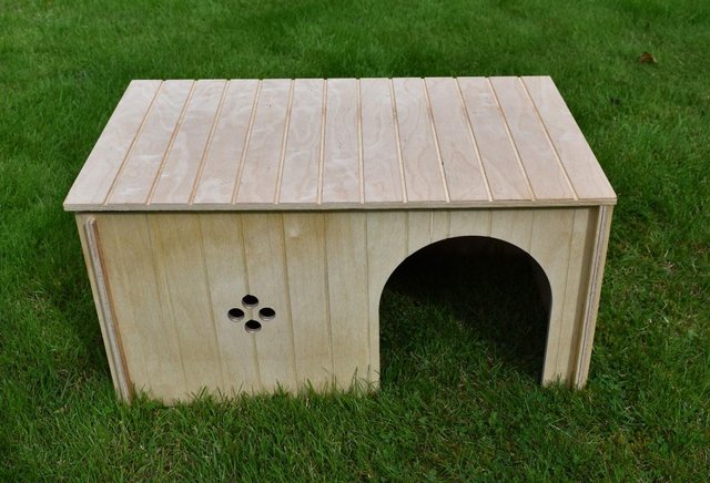 Preview of the first image of Extra Large Wooden House for Rabbits, Guinea Pigs, Tortoises.