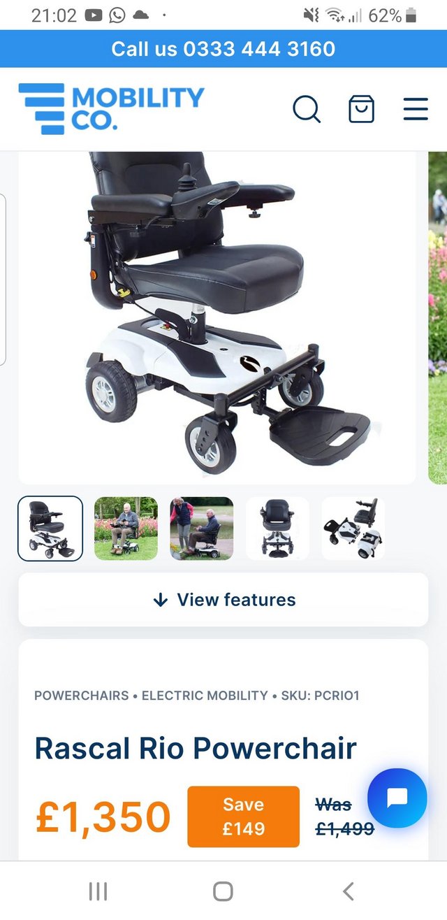 Preview of the first image of Like new Electric powerchair.