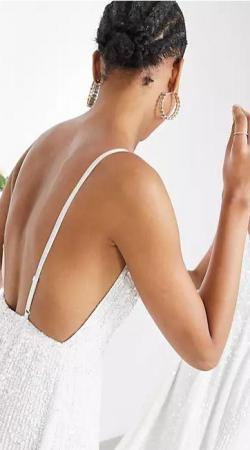 Image 3 of ASOS Design Josie embellished cami maxi wedding dress Size 8
