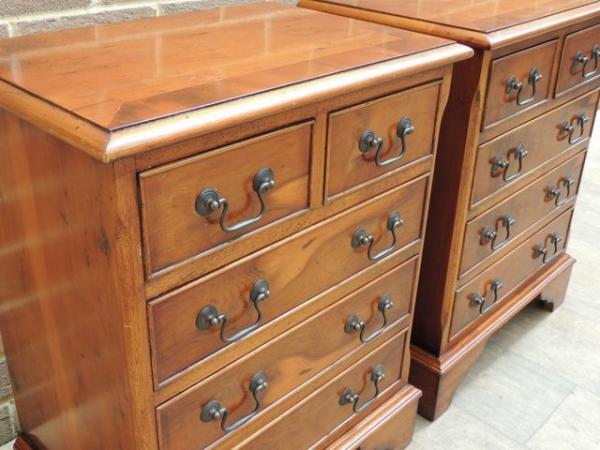 Image 13 of Pair of Burr Bedside Tables (UK Delivery)
