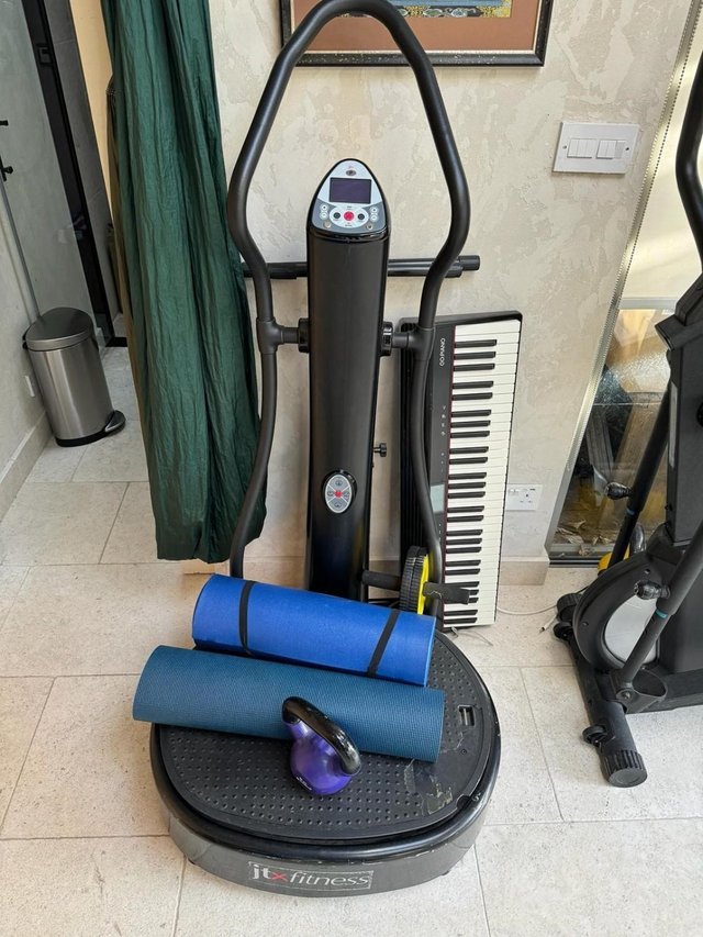 Preview of the first image of JTX Fitness Vibration Plate Exercise Machine.