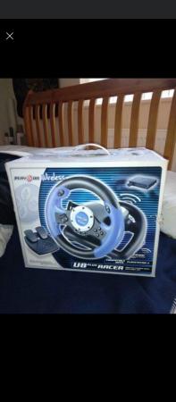 Image 1 of PS2 steering wheel............