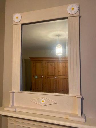 Image 1 of Farrow and Ball Painted Wooden Mirror
