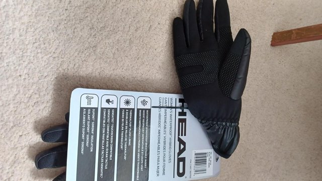 Image 2 of Head womens waterproof hybrid gloves small with thermalfur p