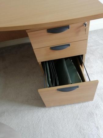Image 3 of Office Desk with three integral drawers