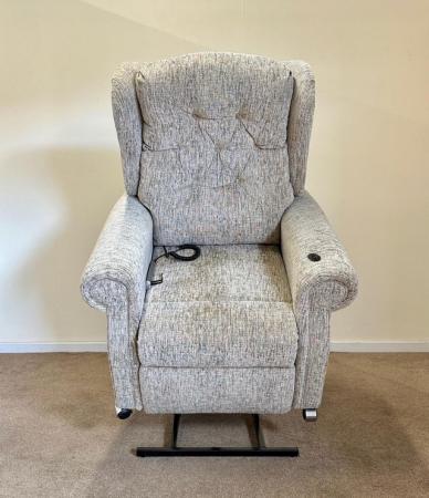 Image 6 of WILLOWBROOK ELECTRIC RISER RECLINER GREY CHAIR ~ CAN DELIVER