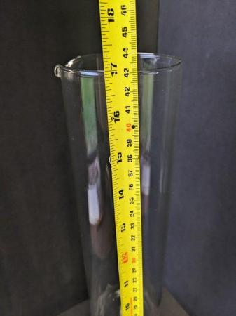 Image 5 of Tall Pyrex Chemical Cylinder, with no measurements