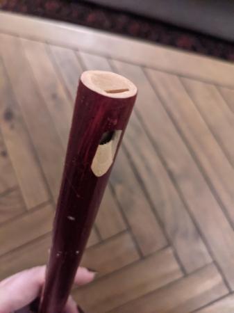 Image 2 of Red Wooden Penny Whistle