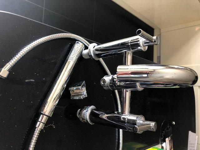 Preview of the first image of Bath tap set complete with shower head.
