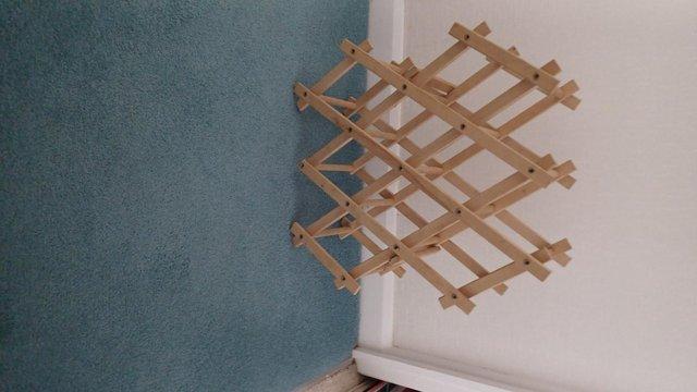 Image 2 of Wooden wine rack storage for 10 bottles in perfect condition