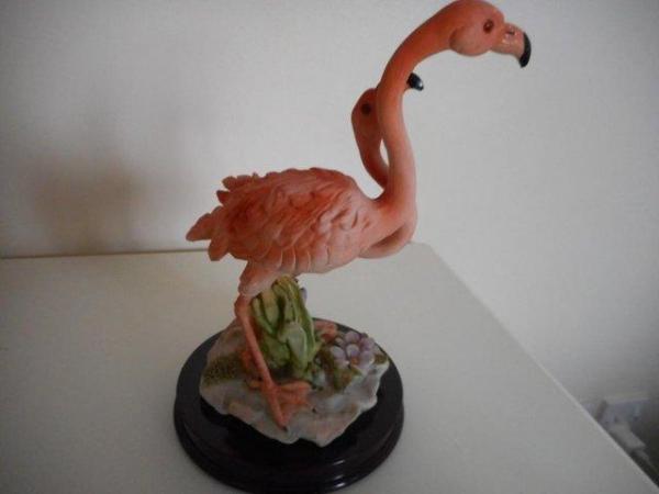 Image 3 of A LOVELY FLAMINGOS ORNAMENT NO BOX