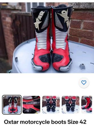 Image 1 of Oxtar Motorbike Boots Size 42
