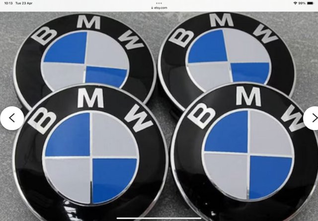 Image 3 of Set of four brand new BMW Wheel hub caps/badges