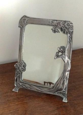 Image 1 of Small Art Nouveau Table  Mirror