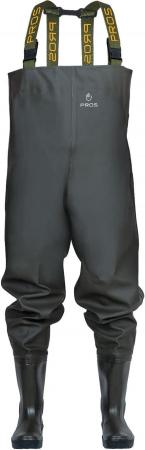 Image 1 of Chest Waders, Dark Green Size 10