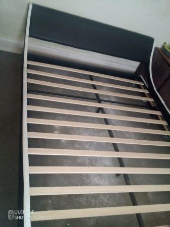 Image 3 of BRAND NEW LEATHER KING SIZE BED FRAME MUST GO TODAY