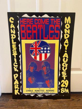 Image 2 of Beatles Original 1966 Candlestick Poster