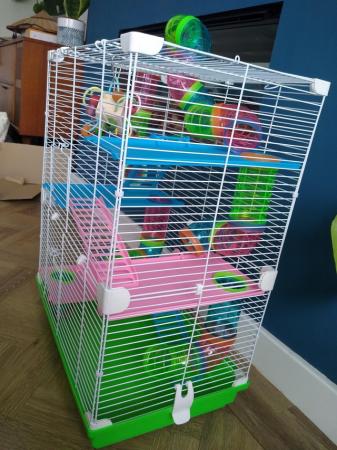 Image 3 of Pawhut 5 tier hamster cage
