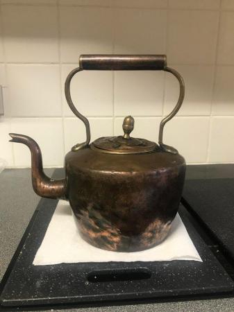 Image 2 of Heavy Victorian era copper kettle