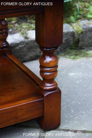 Image 40 of OLD CHARM LIGHT OAK LONG WINE COFFEE TABLE CABINET TV STAND
