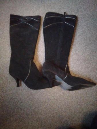 Image 1 of Ladies suede knee high boots size 39