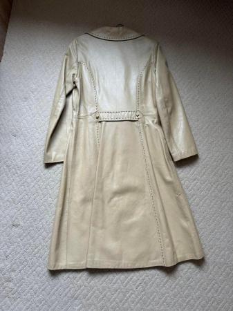 Image 3 of Leather coat. Full length size 10-12