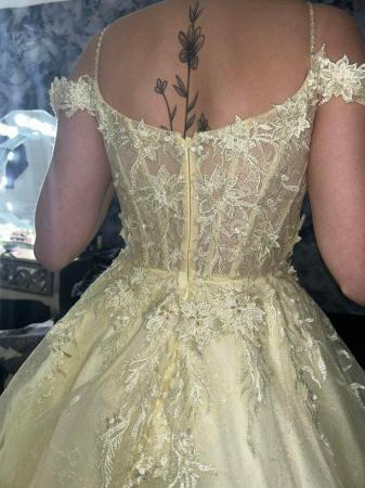 Image 4 of Pale yellow Tiffany’s prom dress