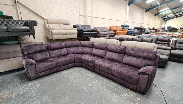 Image 8 of Radley Decent charcoal fabric electric recliner corner sofa