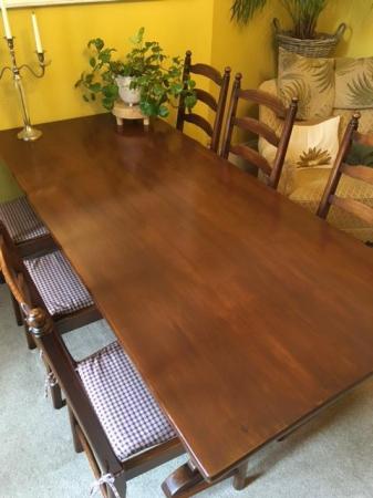 Image 1 of Ercol Dining Table and chairs with matching Dresser
