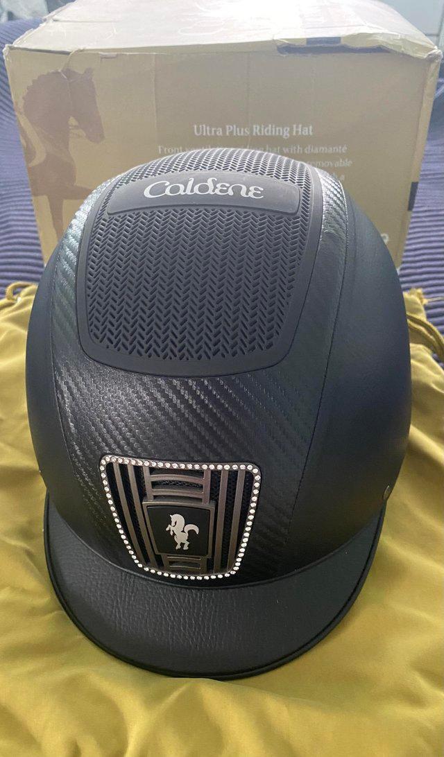 Preview of the first image of Caldene ultra plus competition riding hat.