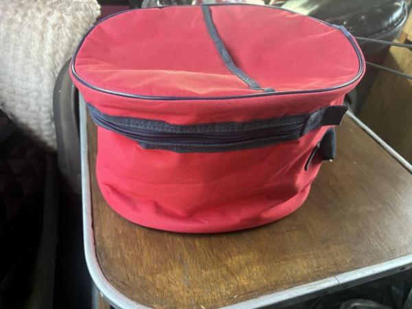 Image 1 of Red riding hat bag and green lead rope