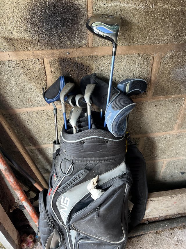 Preview of the first image of Ping ladies golf clubs in Ping bag.