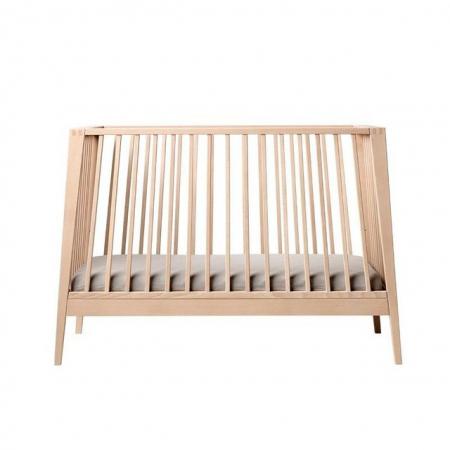 Image 3 of Scandinavian made Leander Linea Baby cot in Oak.