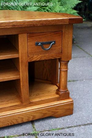 Image 36 of AN OLD CHARM FLAXEN OAK CORNER TV CABINET STAND MEDIA UNIT