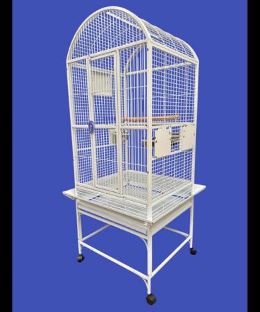 Image 5 of Parrot-Supplies Michigan Dome Top Parrot Cage White