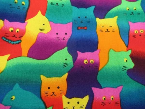 Image 2 of Cats by Hi Fashion Fabrics 100% cotton