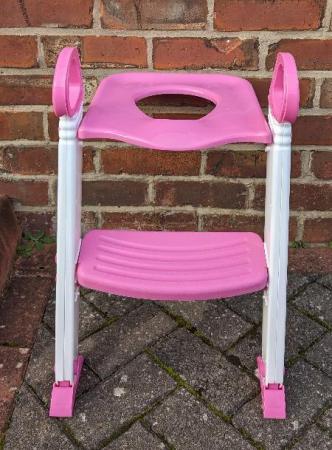 Image 1 of Height Adjustable Foldable Toddler Toilet Seat Steps