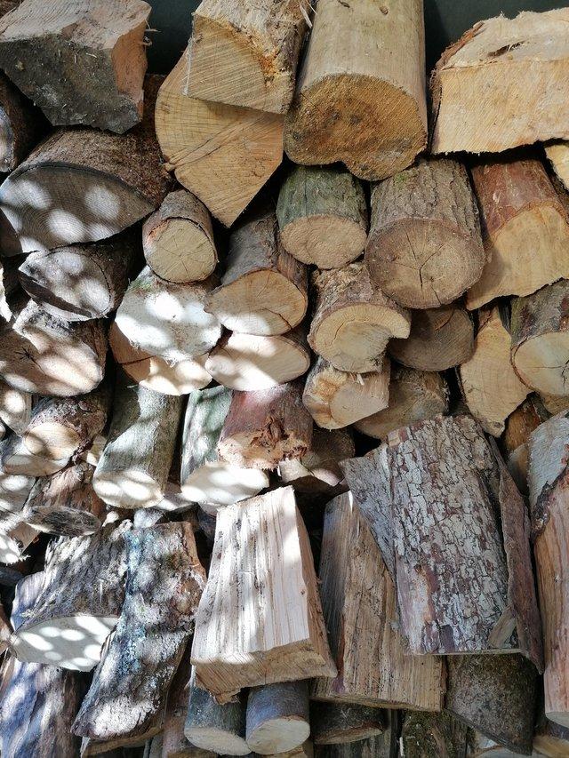 Preview of the first image of Seasoned logs. chopped and split dried.